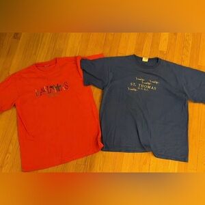 Vintage Caribbean Tourist T-Shirt Bundle Bahamas Nassau St Thomas U.S.V.I